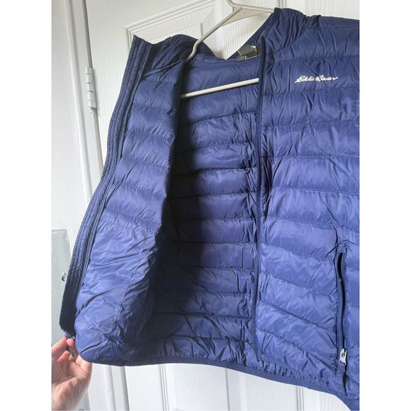 Eddie Bauer Kids Medium Down Filled Insulated Navy Winter Coat Puffer - Picture 4 of 4